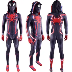 Miles Morales 2099 Suit Spider-man Miles Morales PS5 Cosplay Costume Jumpsuit Becostume
