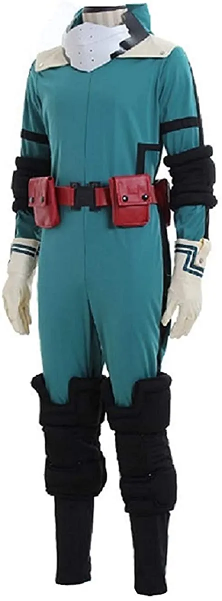 My Hero Academia Midoriya Izuku Deku Jumpsuit Halloween Full Set Cosplay Costume