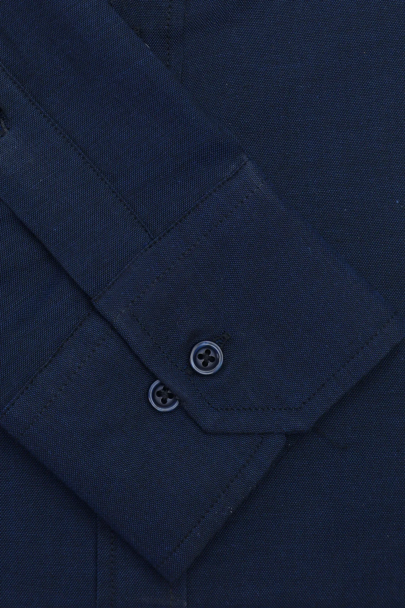 Navy Blue Oxford Casual Shirt