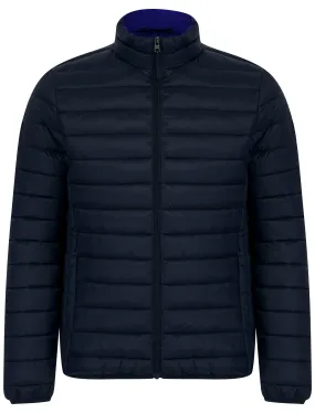 Nayati Funnel Neck Quilted Puffer Jacket in Sky Captain Navy - Tokyo Laundry
