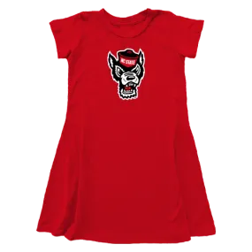 NC State Wolfpack Red Youth Girl's Angie T-Shirt Dress
