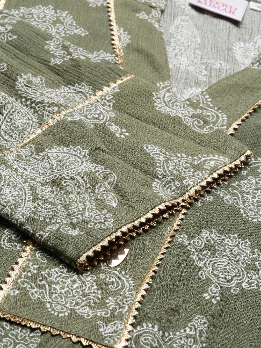 Neeru's Green Color Rayon Fabric Tunic