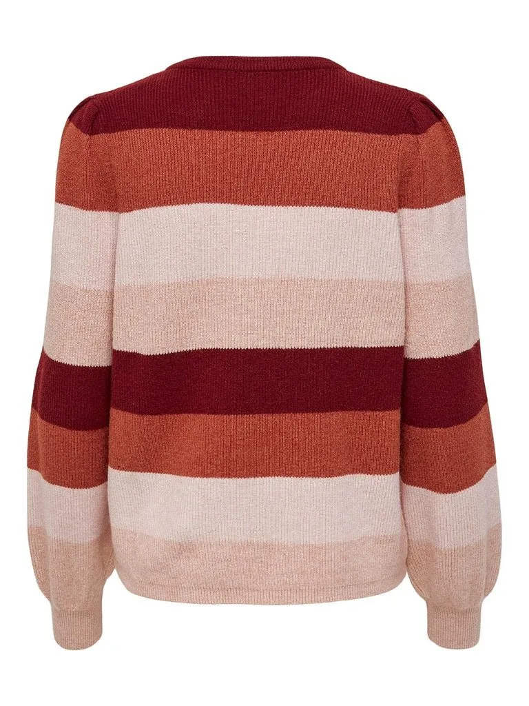 Only Katia - Stribet pullover strik
