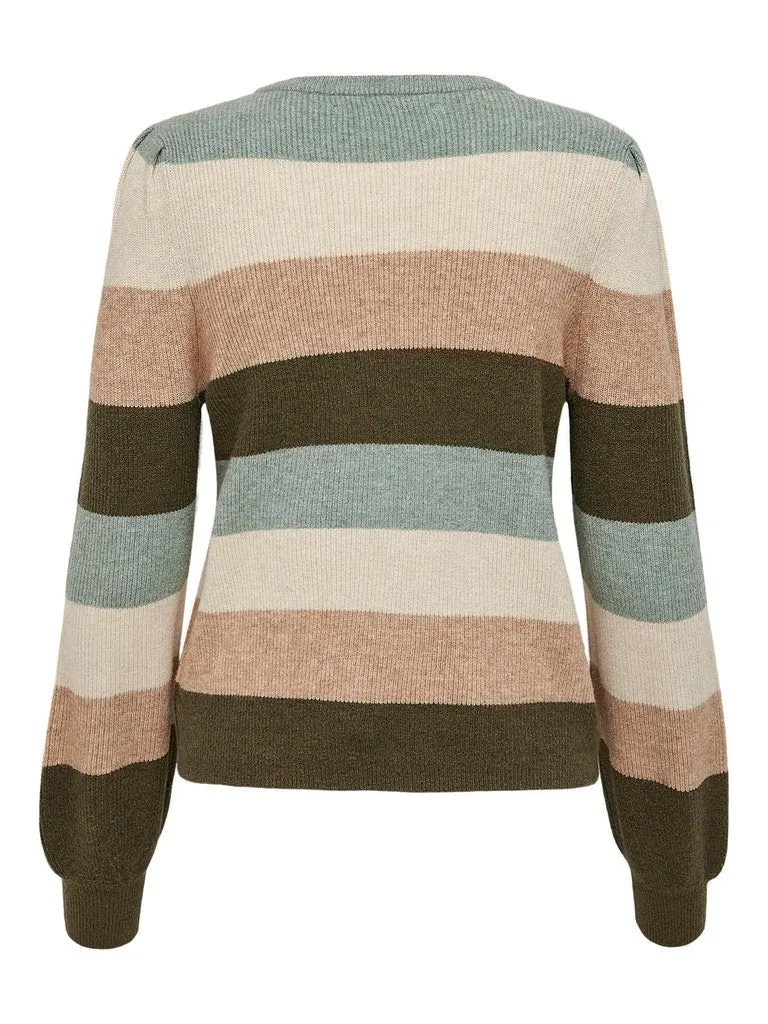 Only Katia - Stribet pullover strik