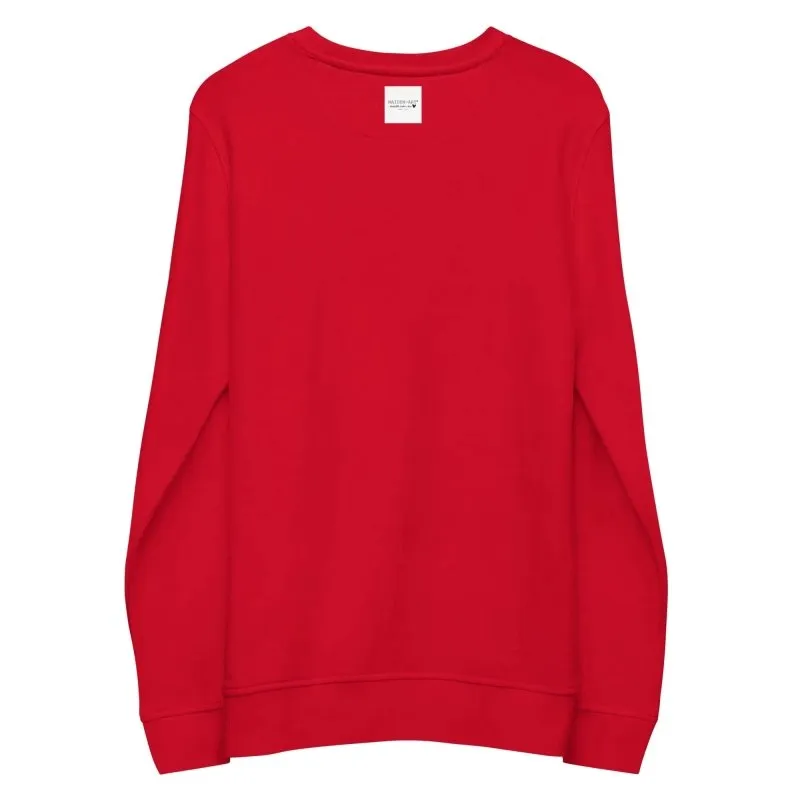 Organic Cotton Sweatshirt - Self Love Sweatshirt – Eco-Friendly Organic Cotton - EMBROIDERY