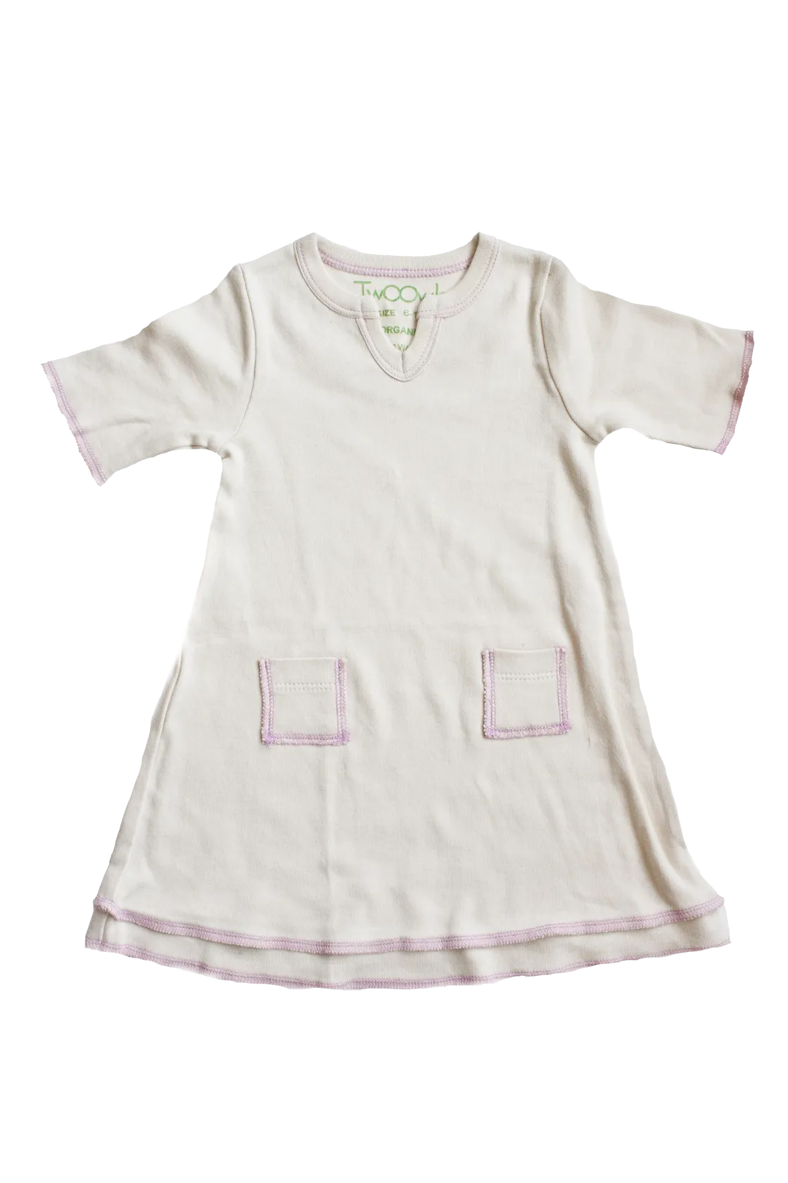 Organic Natural Baby Tunic Pocket Dress