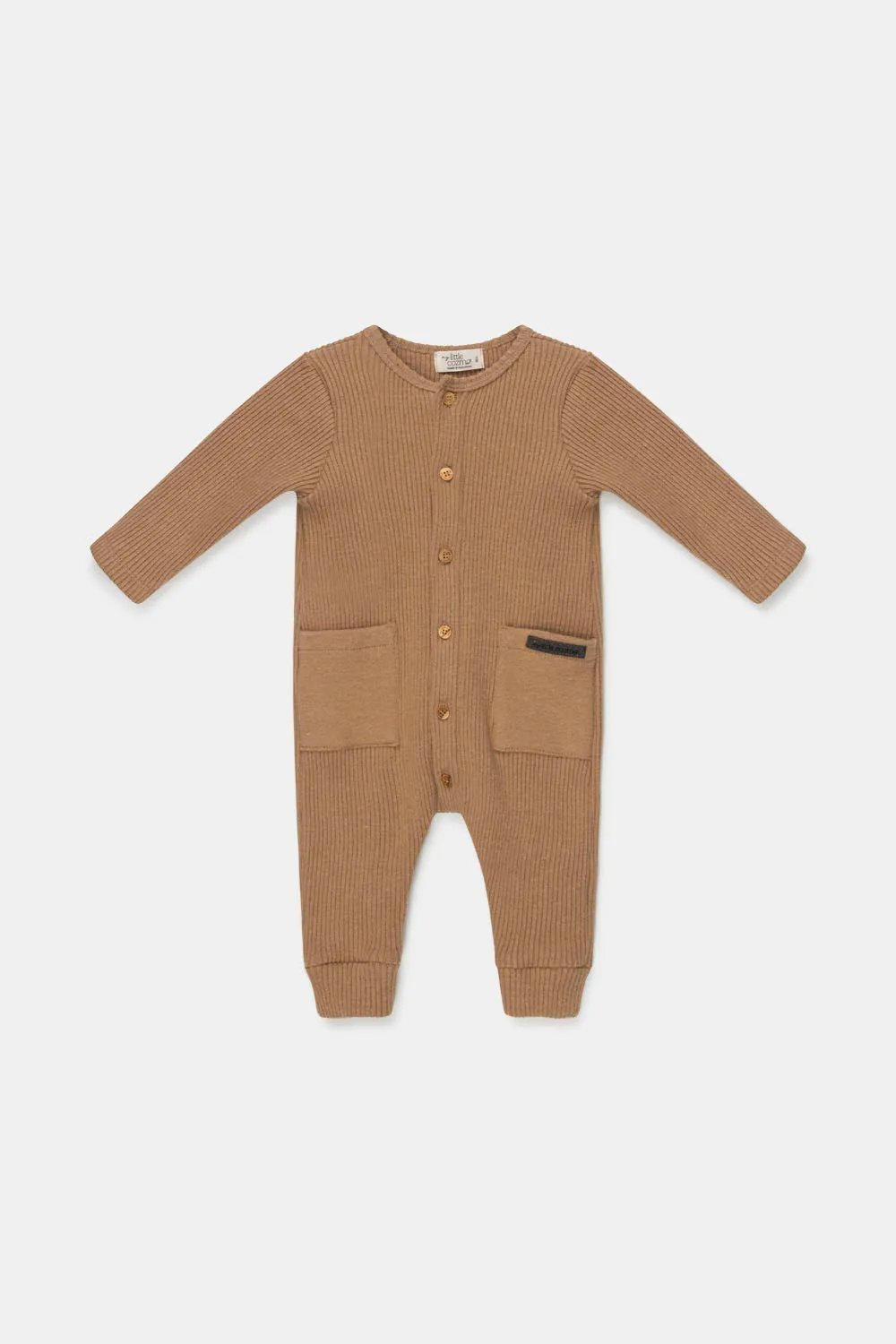 Organic rib baby jumpsuit