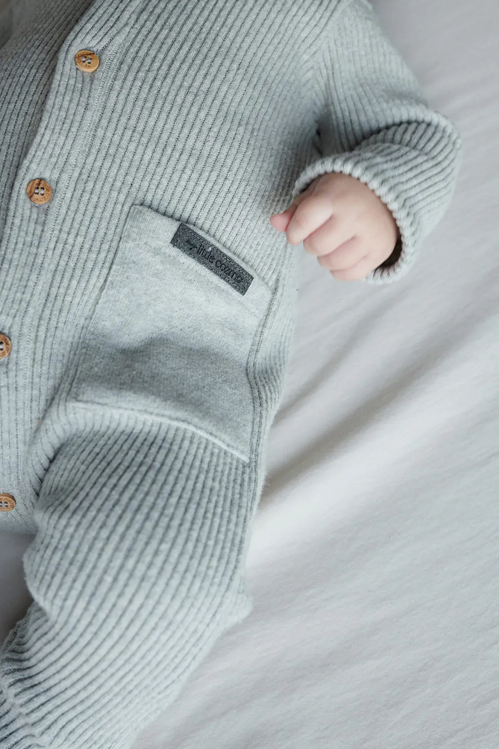 Organic rib baby jumpsuit