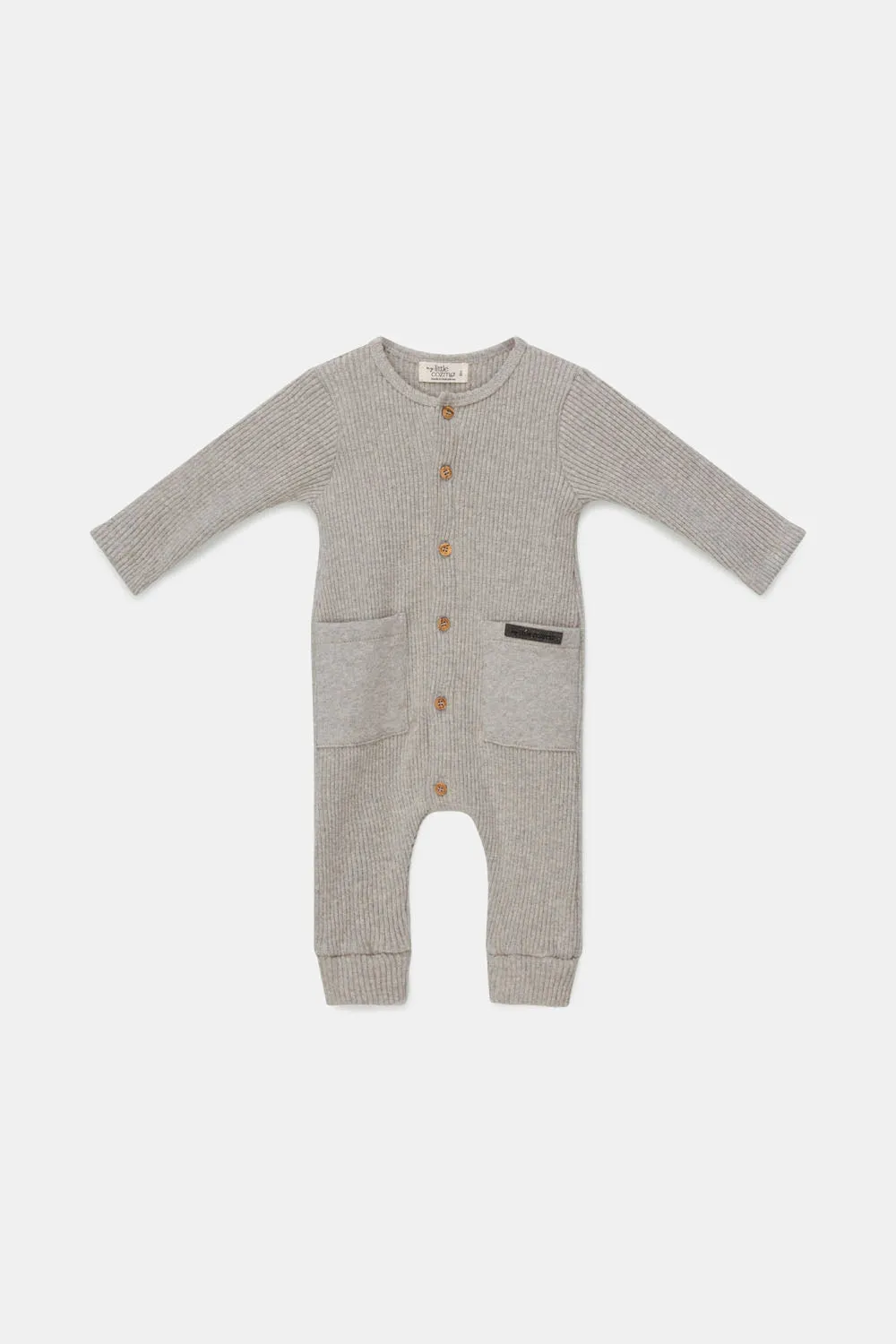 Organic rib baby jumpsuit