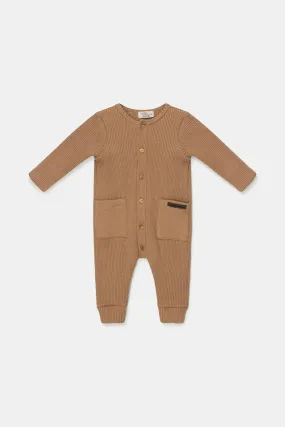 Organic rib baby jumpsuit