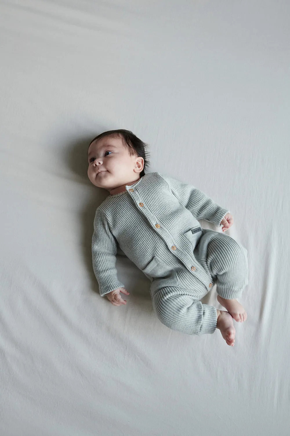 Organic rib baby jumpsuit