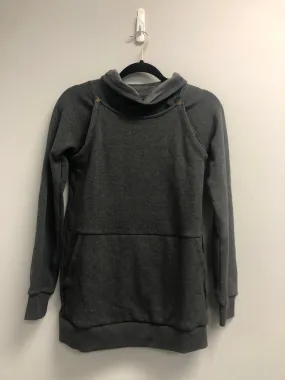 Outlet 6826 - Latched Mama Harbor Snap Nursing Pullover - Dark Charcoal - Extra Small