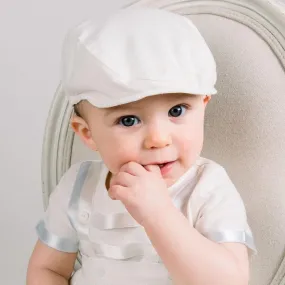 Owen Linen Newsboy Christening Cap