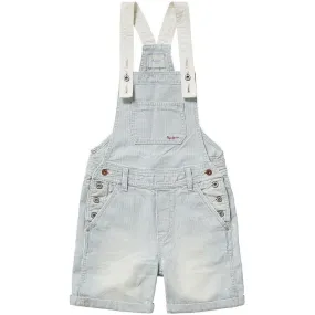 Pepe Jeans Teen Girls Pitch Overalls Hickory Denim