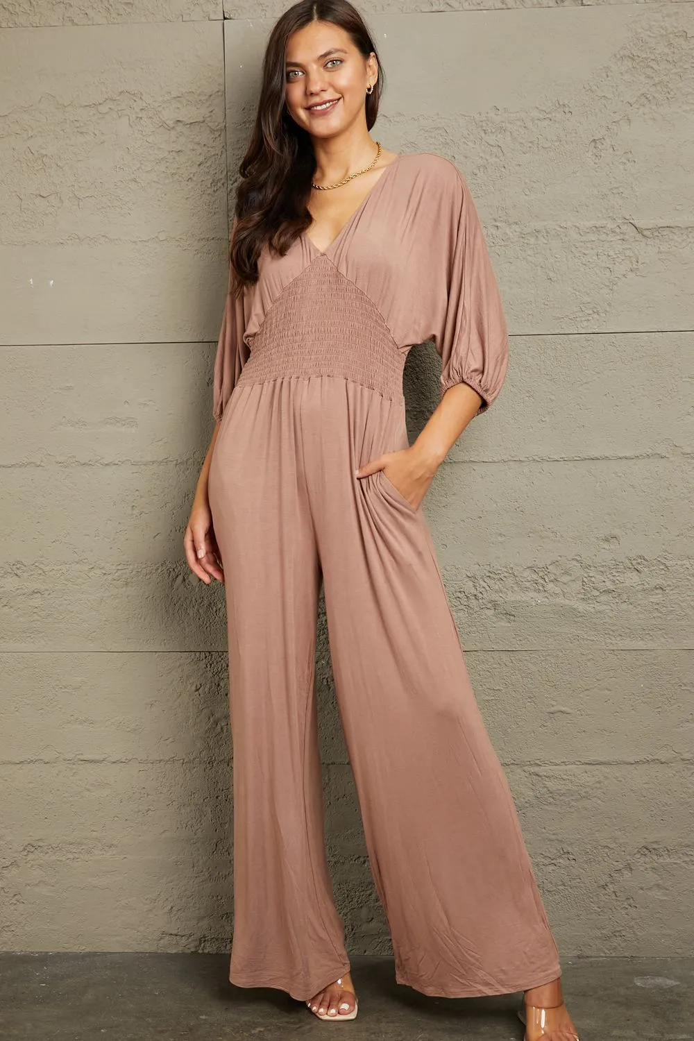 Pink Sands Flowy Jumpsuit
