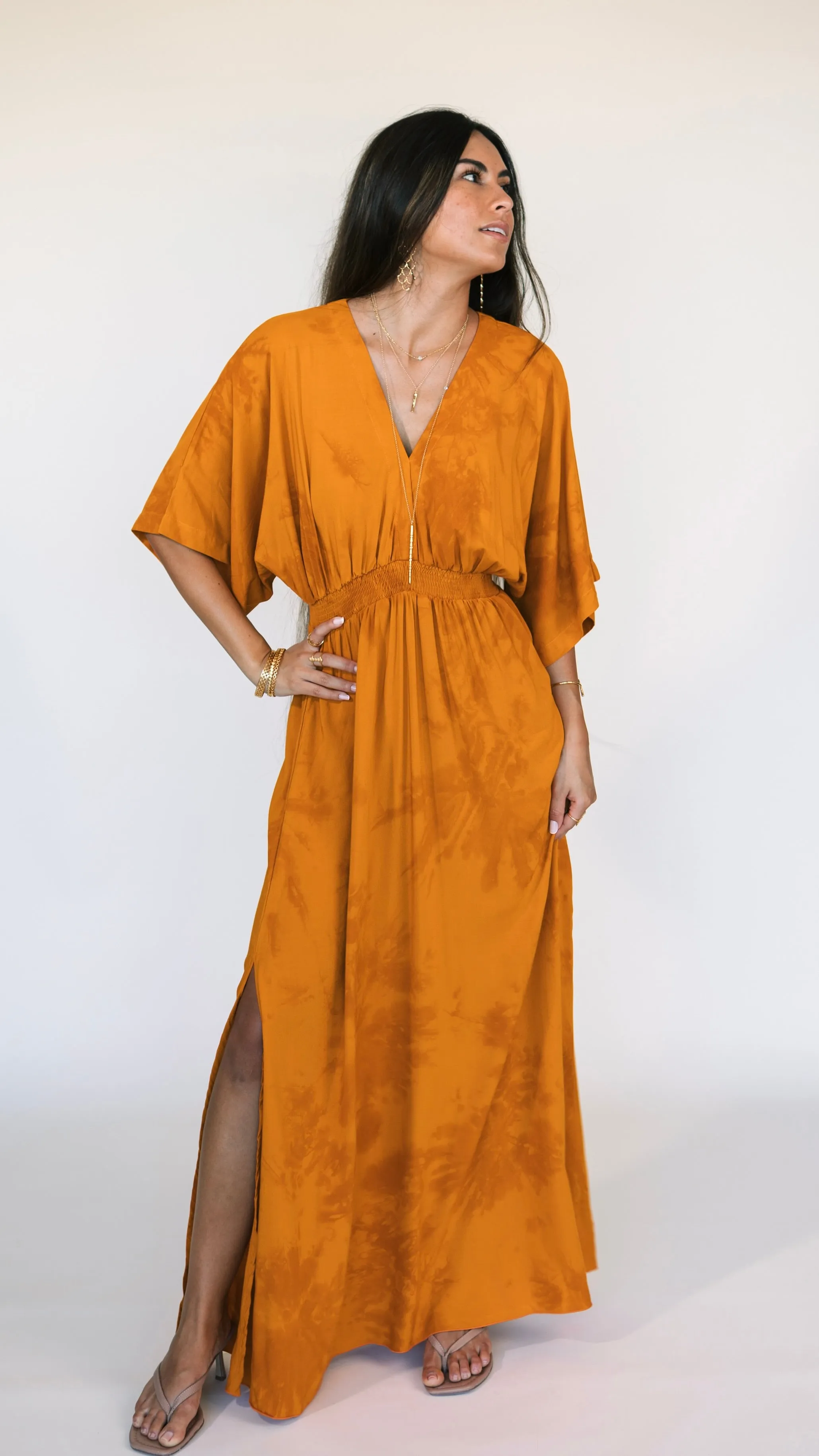 Poppy Dress / Tangerine Sunset