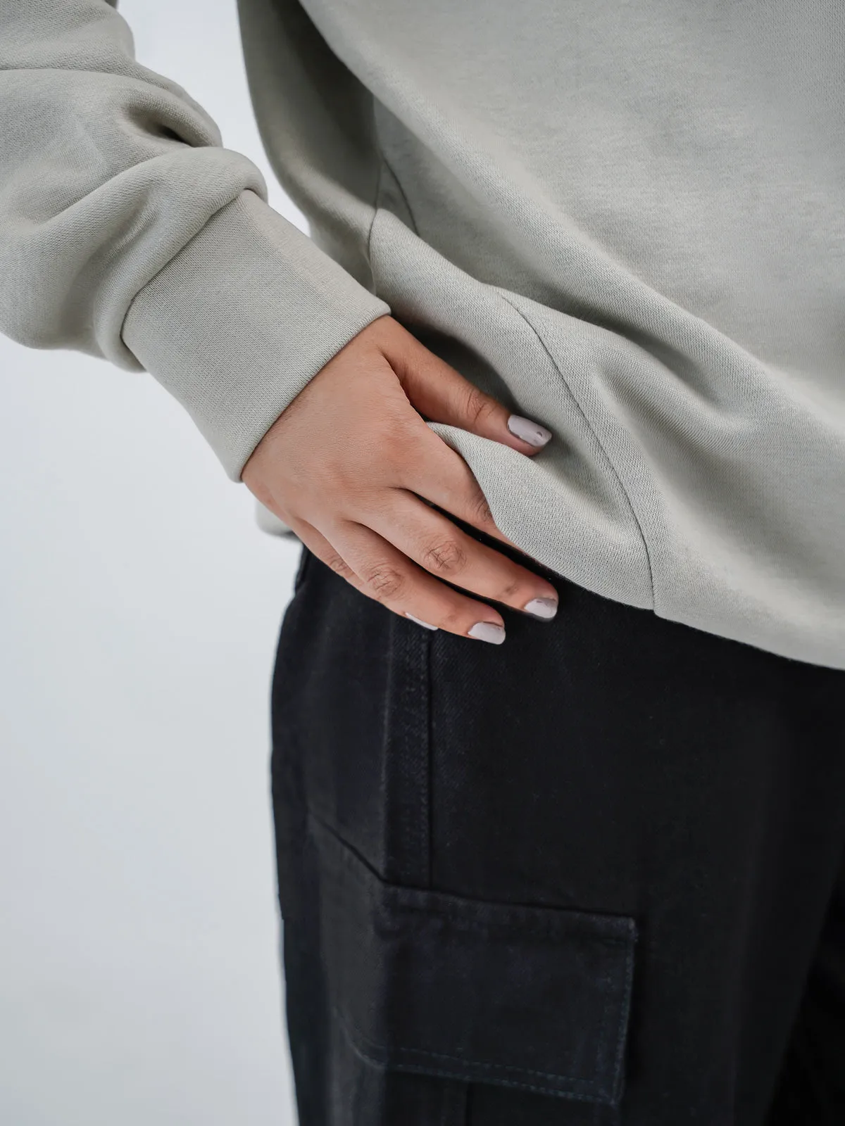 "REGULUS" Cut &amp; Sew Zipper Sweatshirt