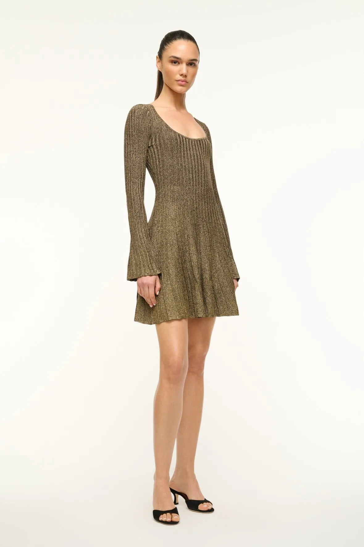 RAQUEL DRESS | METALLIC GOLD
