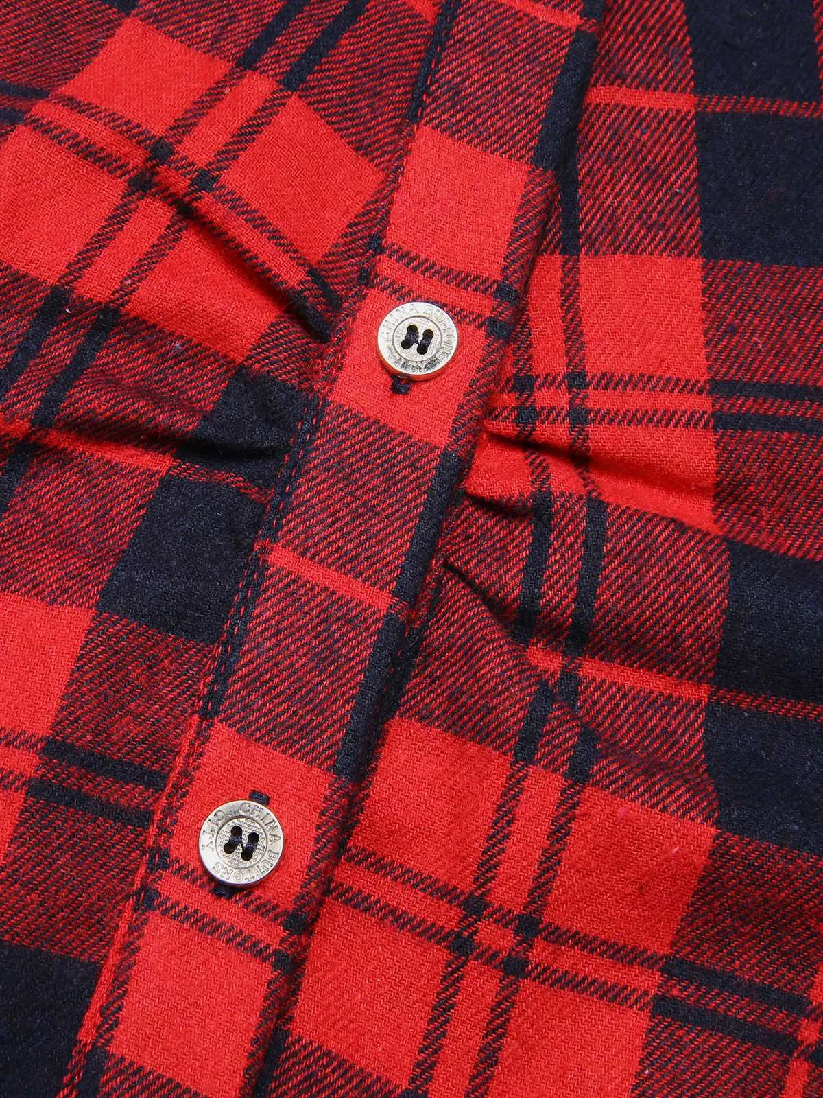 Red 1930s Christmas Plaid Jumpsuit