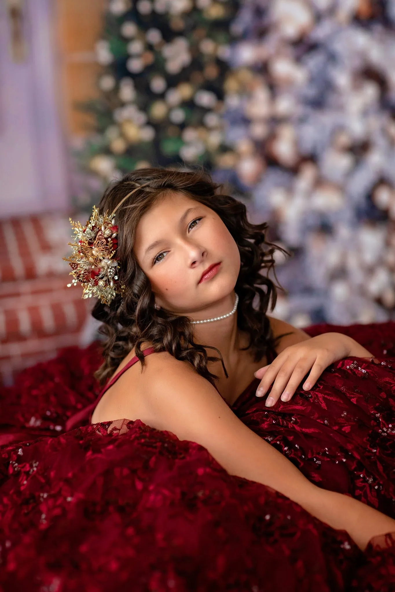 Retired rental euc "Evangeline" -  Burgundy - Floor Length ( 9 Year - Petite 10 Year)