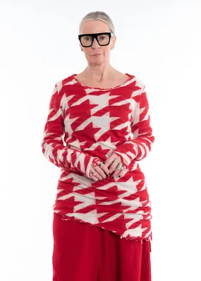 RUNDHOLZ MAINLINE PULLOVER *BLACK BONE JACQUARD* (Shown in CARDINAL BONE JACQUARD)