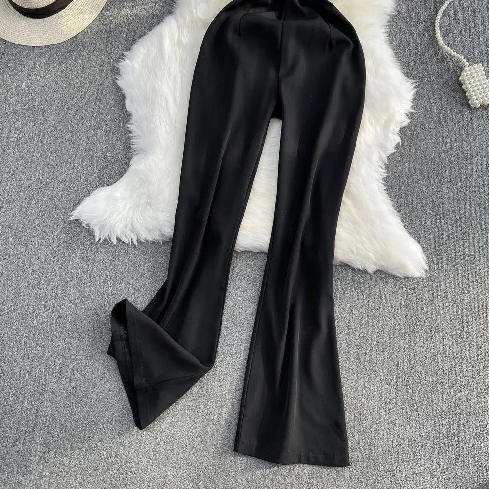 Scallop Black Jumpsuit