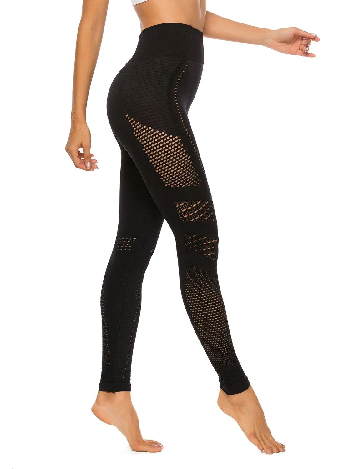 SEASUM Women's High Waist Tummy Control Yoga Pants