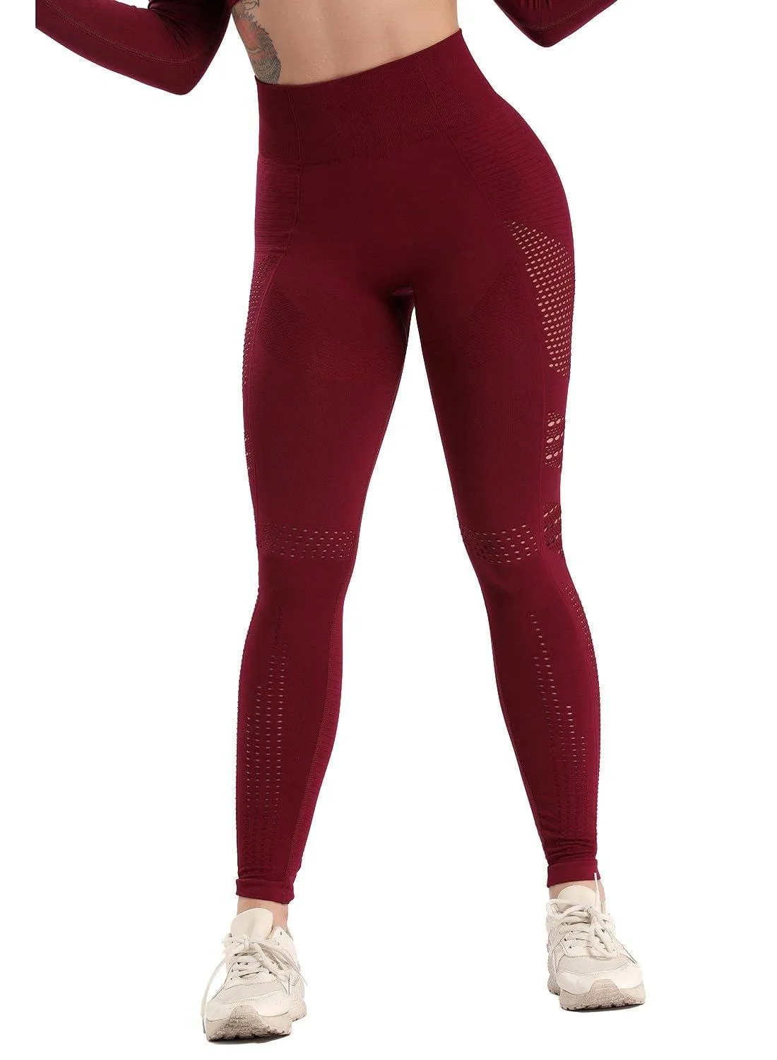 SEASUM Women's High Waist Tummy Control Yoga Pants