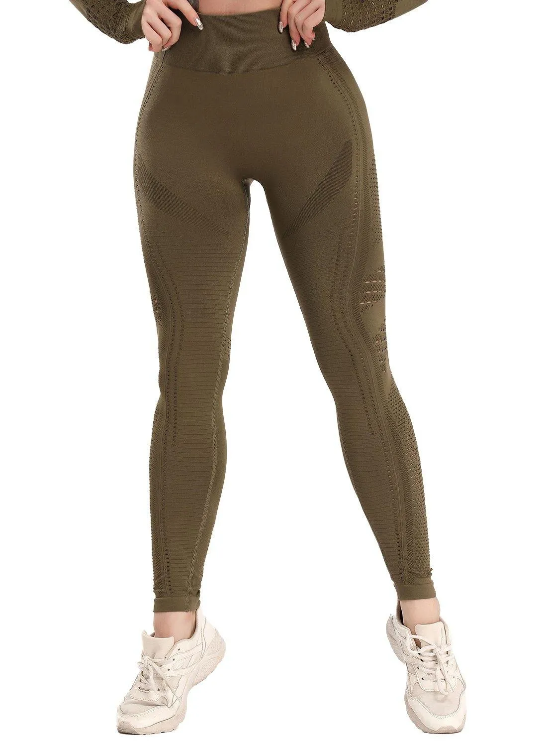 SEASUM Women's High Waist Tummy Control Yoga Pants