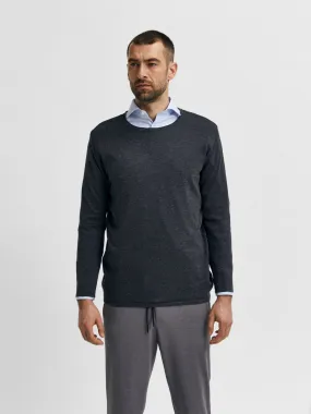 SELECTED HOMME PULLOVER ROME  anthracite melange
