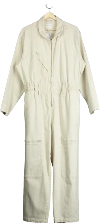 seventy   mochi Beige Amelia All In One Jumpsuit UK 16