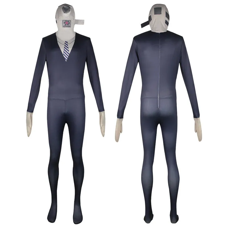 Skibidi Toilet Cosplay Costume Cameramen TV man Speakerman Jumpsuit Halloween Outfits BEcostume