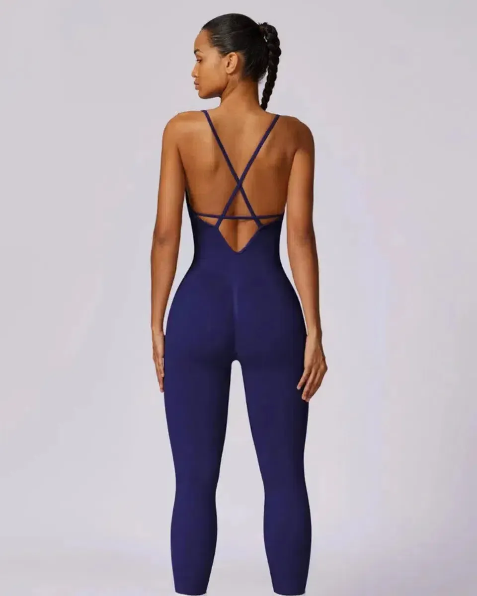 Solara – V-neckline – Modern active jumpsuit