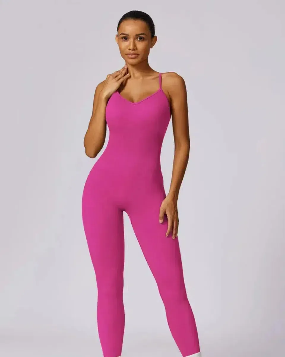 Solara – V-neckline – Modern active jumpsuit