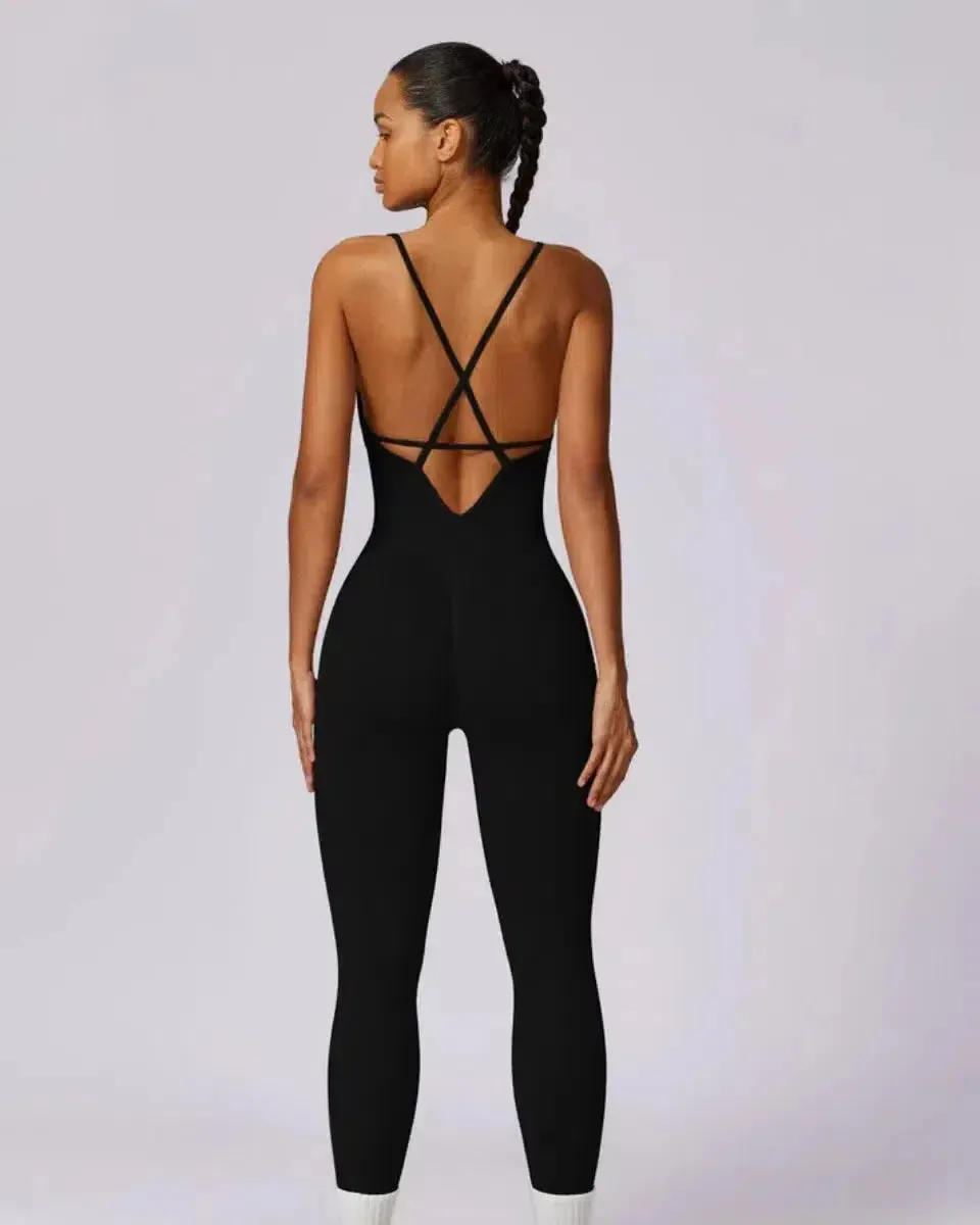Solara – V-neckline – Modern active jumpsuit