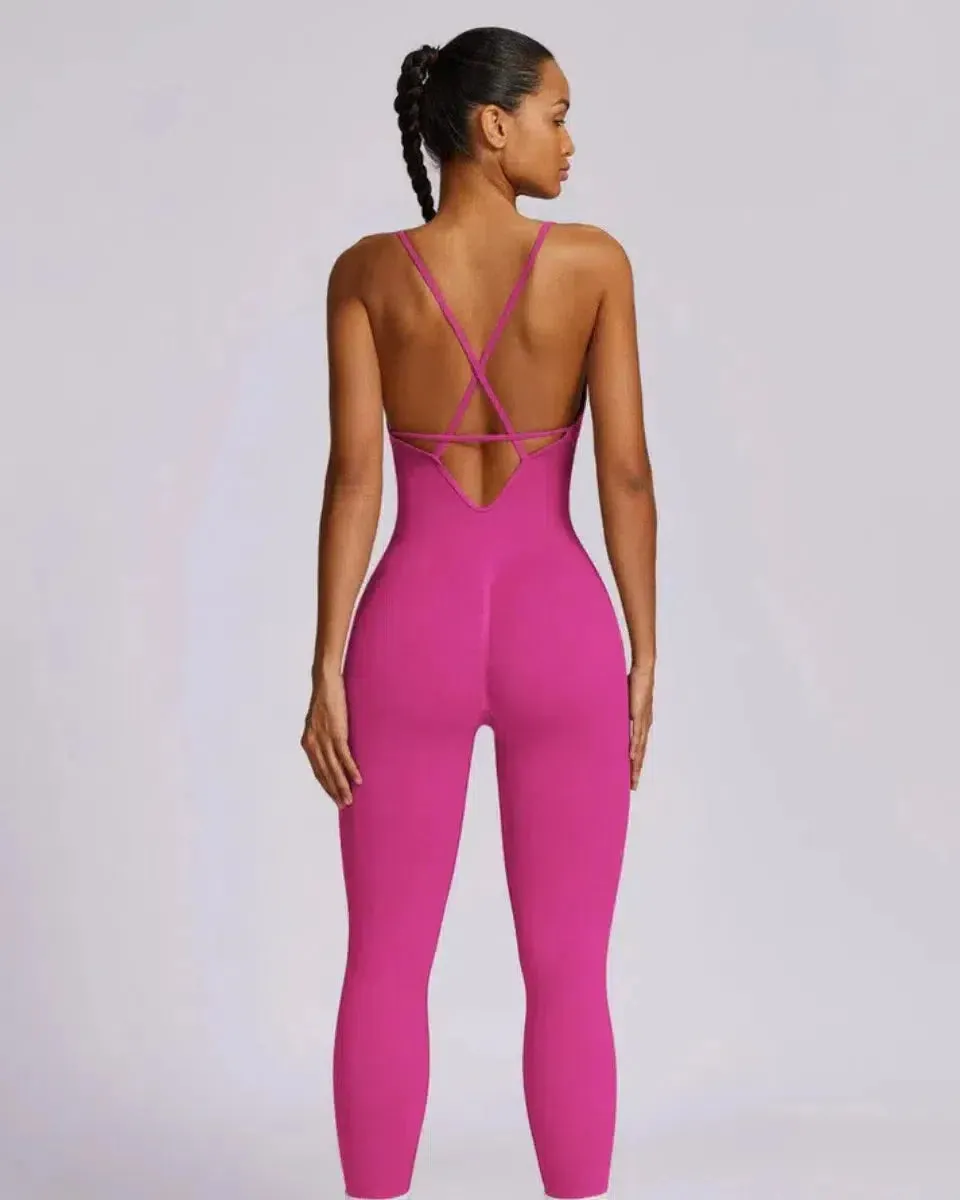 Solara – V-neckline – Modern active jumpsuit