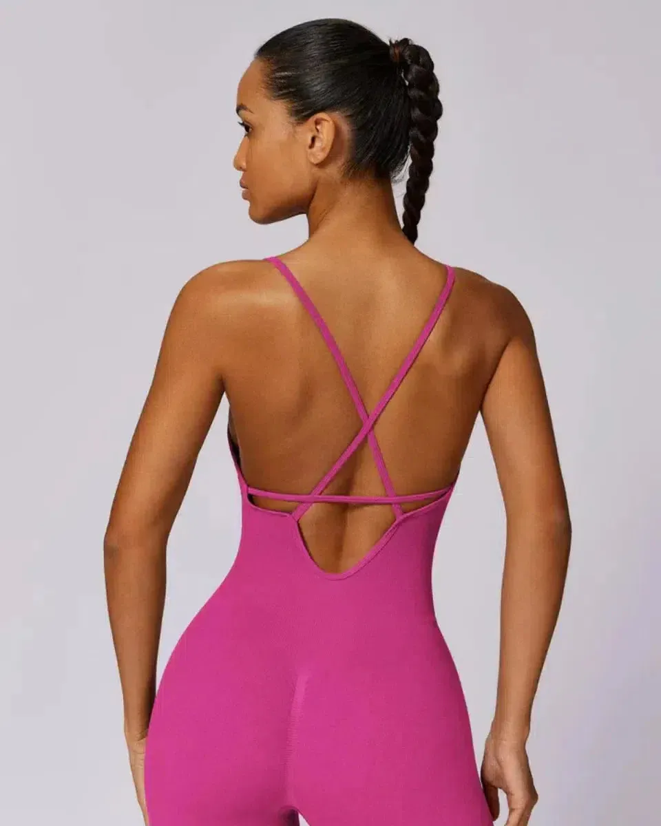Solara – V-neckline – Modern active jumpsuit
