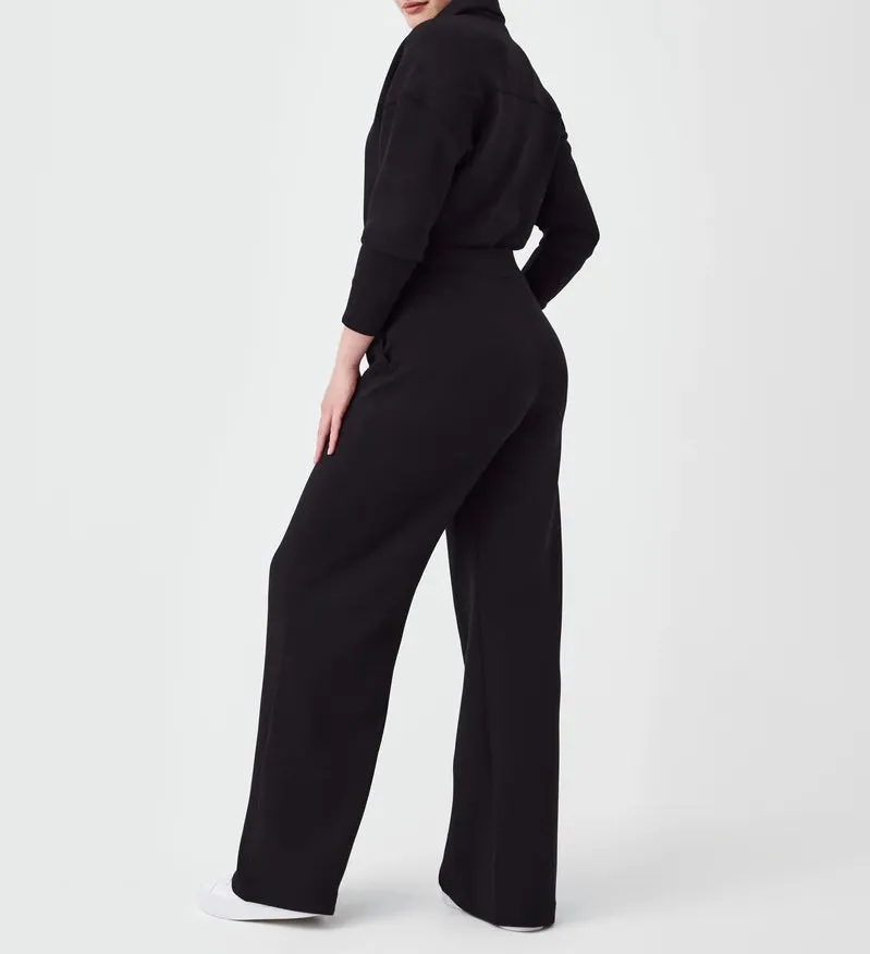 SPANX AirEssentials Long Sleeve Wide Leg Jumpsuit