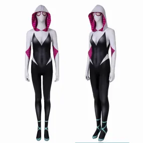 Spider-Man Into the Spider-Verse Gwen Stacy Bodysuit Cosplay Costume Becostume