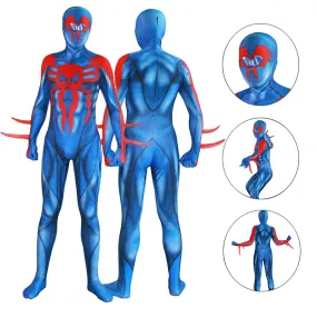 Spider-Man Jumpsuit Across the Spider-Verse 2099 Spider-Man Cosplay Costume Kids Adults
