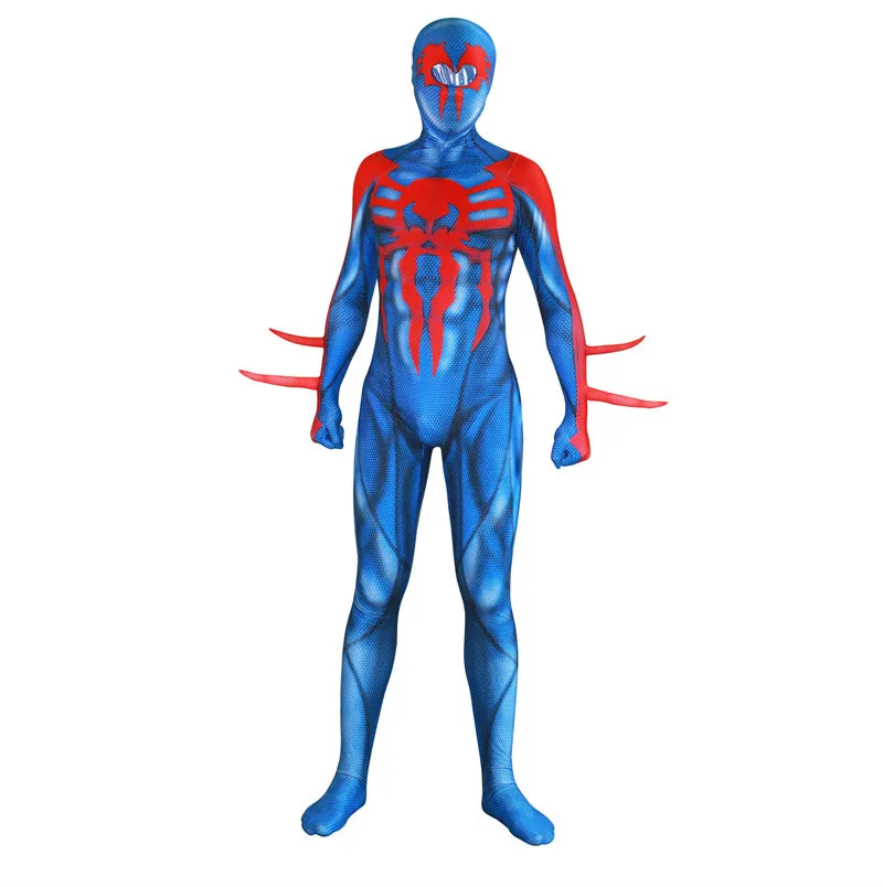 Spider-Man Jumpsuit Across the Spider-Verse 2099 Spider-Man Cosplay Costume Kids Adults