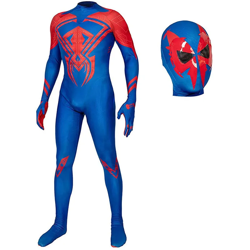 Spider-Verse Jumpsuit The Spider-Verse Spiderman 2099 Cosplay Costume Bodysuit BEcostume