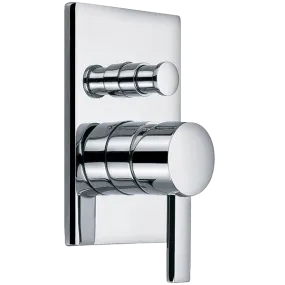 Square   Round Pressure Balance Mixer with Push Button Diverter Trim Kit