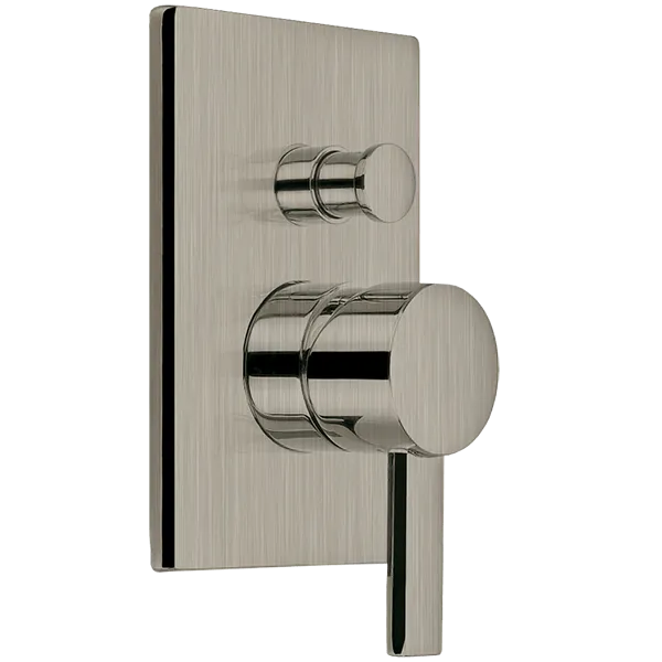 Square   Round Pressure Balance Mixer with Push Button Diverter Trim Kit