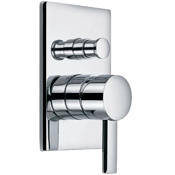 Square   Round Pressure Balance Mixer with Push Button Diverter Trim Kit