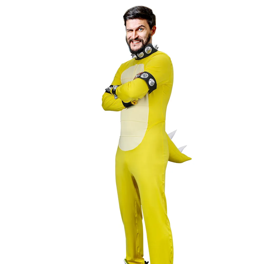 Super Mario Bowser King Koopa Cosplay Costume Jumpsuit