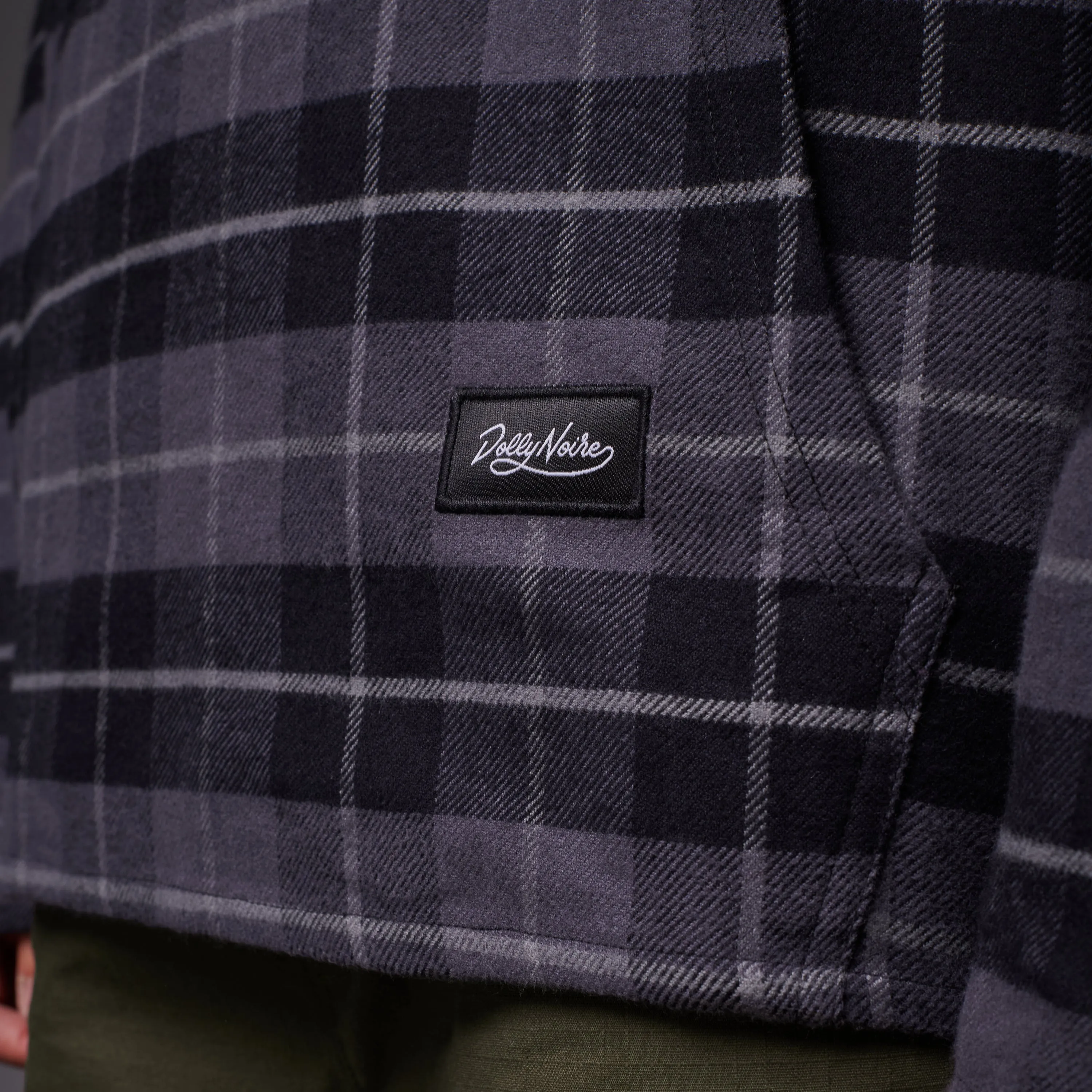 Tartan Hoodie Black