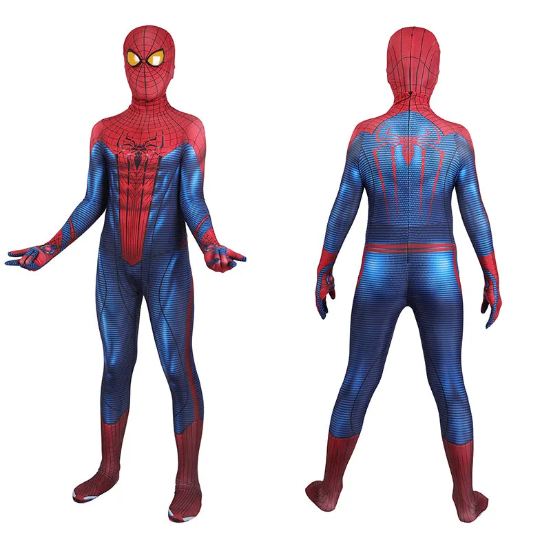 The Amazing Spider-Man PS5 Cosplay Costume Kids Peter Parker Jumpsuit Halloween Suit