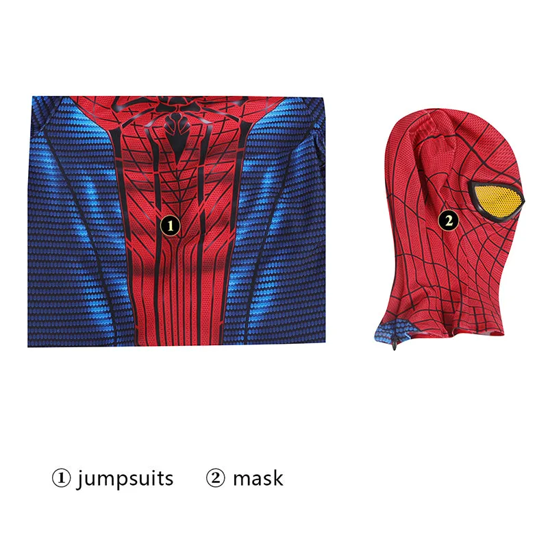 The Amazing Spider-Man PS5 Cosplay Costume Kids Peter Parker Jumpsuit Halloween Suit