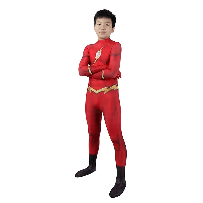The Flash Season 8 Cosplay Costume Kids Jason Garrick Jumpsuit Halloween Carnival Suit